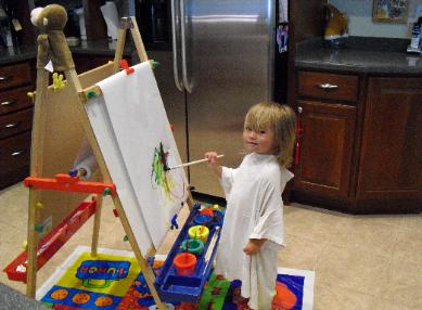 Artist at work