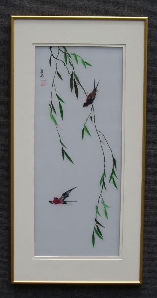 Swallows in Willow