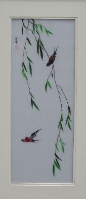 Swallows in Willow