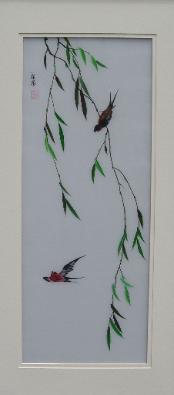 Swallows in Willow